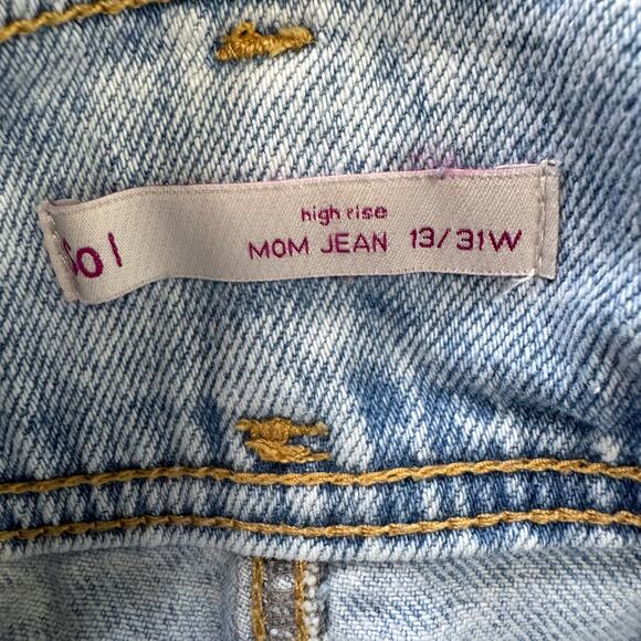 SO acid wash high rise mom Jeans size 13/31W - Picture 5 of 8